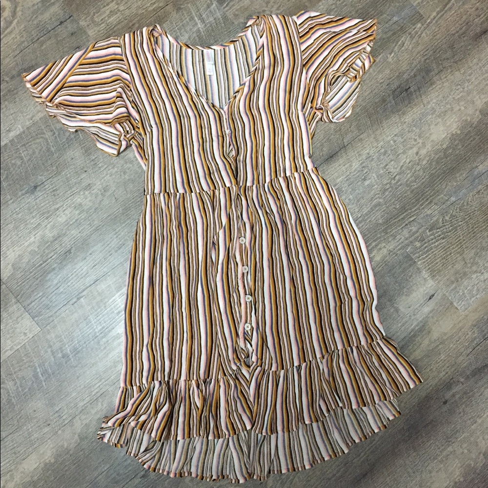 Xhilaration stripped colores dress
